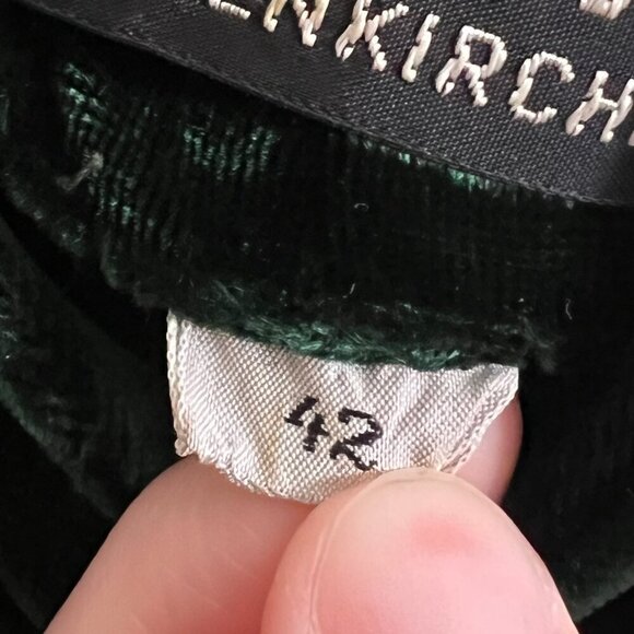 Vintage 1950s Swing Dress Velvet Mini Midi Old Money Luxury Mid Century 40s 50s - Picture 7 of 8